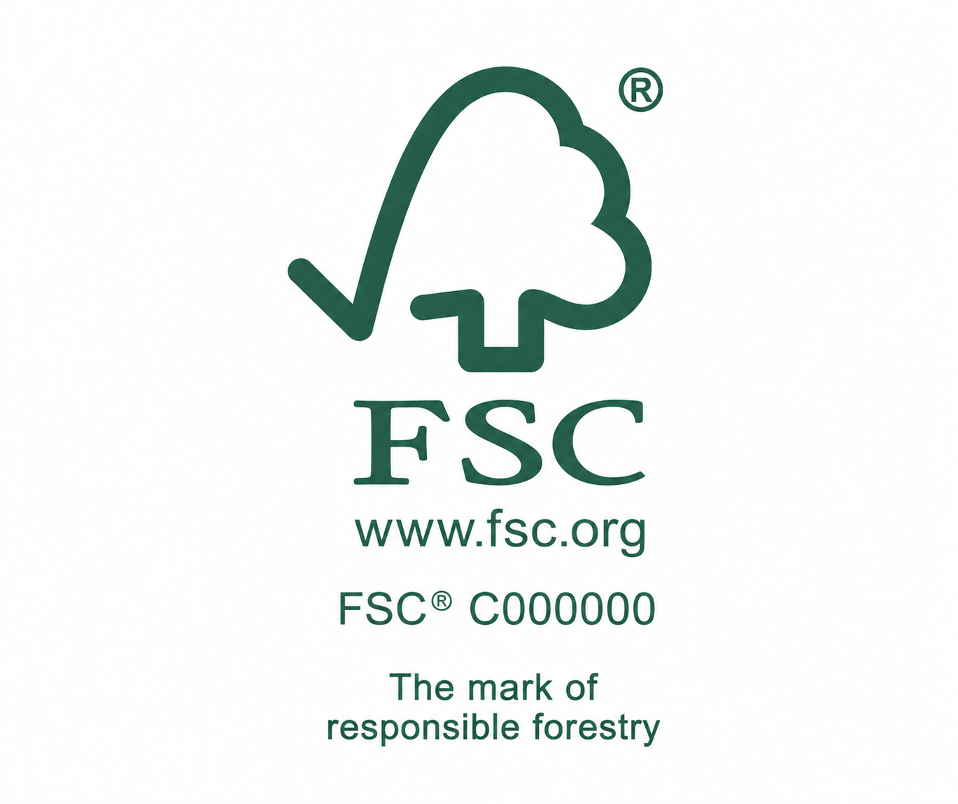 FSC 永續森林認證環保紙材標章展示